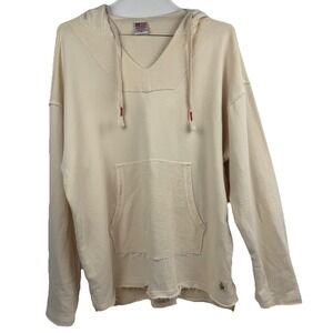 Birdwell Beach Britches Pullover Hoodie Mens Sz XL Cotton Beige Made In USA